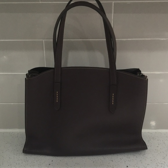 Coach purse in dark purple - Picture 3 of 5